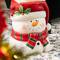 Glitzhome® 14.25"H Christmas MGO Snowman Stool or Accent Table